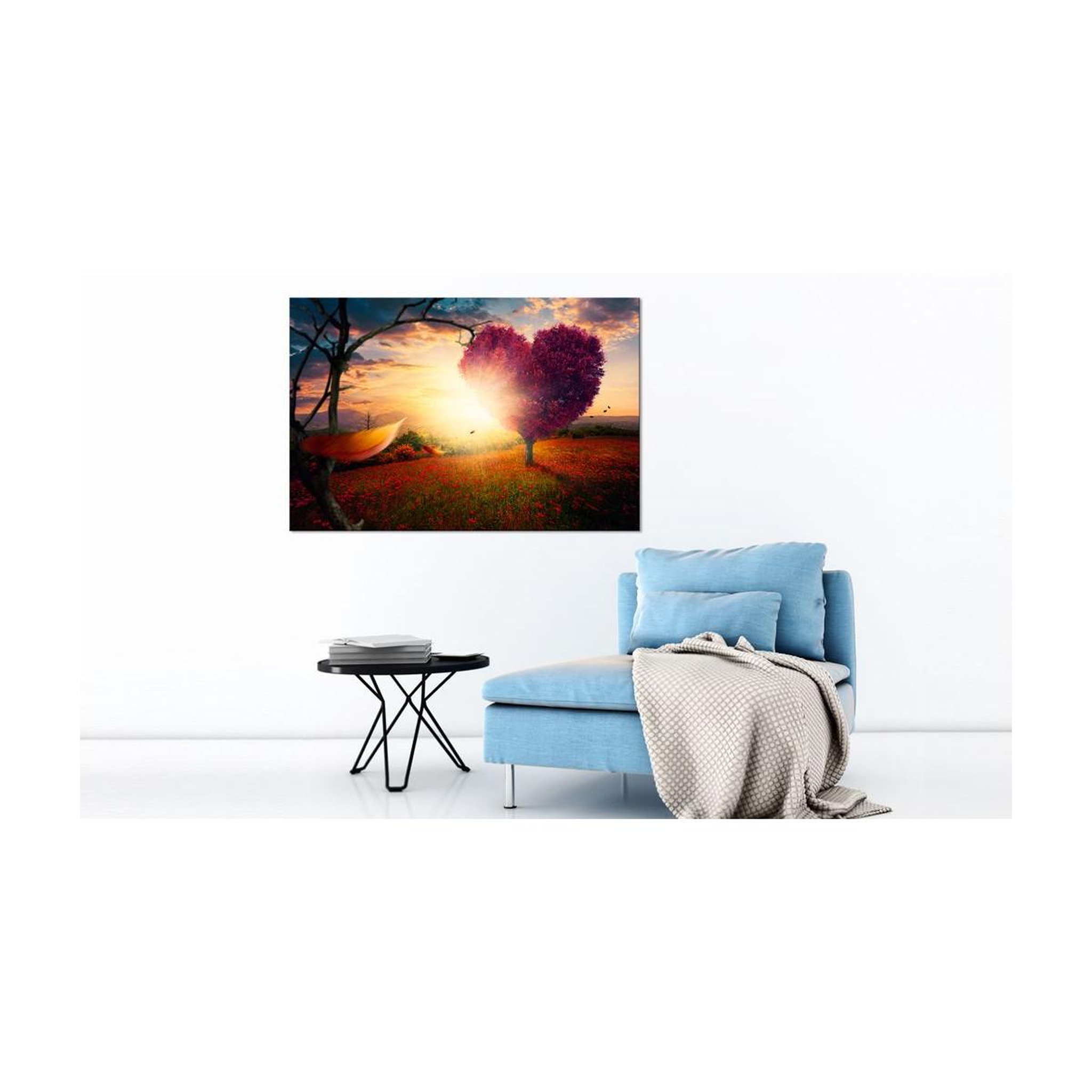 Voir la diapositive 2 : Paris Prix Tableau imprimé  hills of love  40x60cm