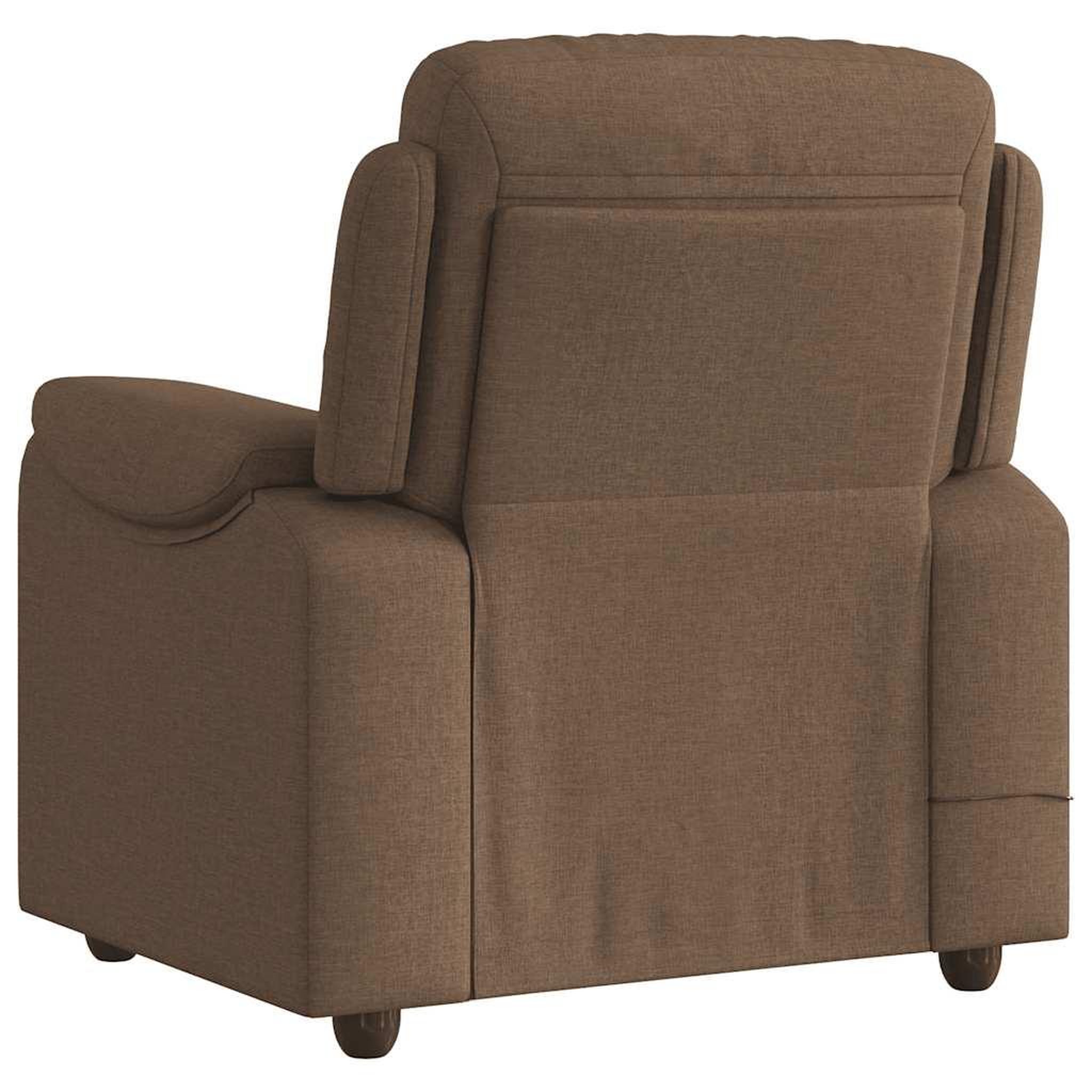 Voir la diapositive 5 : VIDAXL Fauteuil de massage inclinable Marron Tissu
