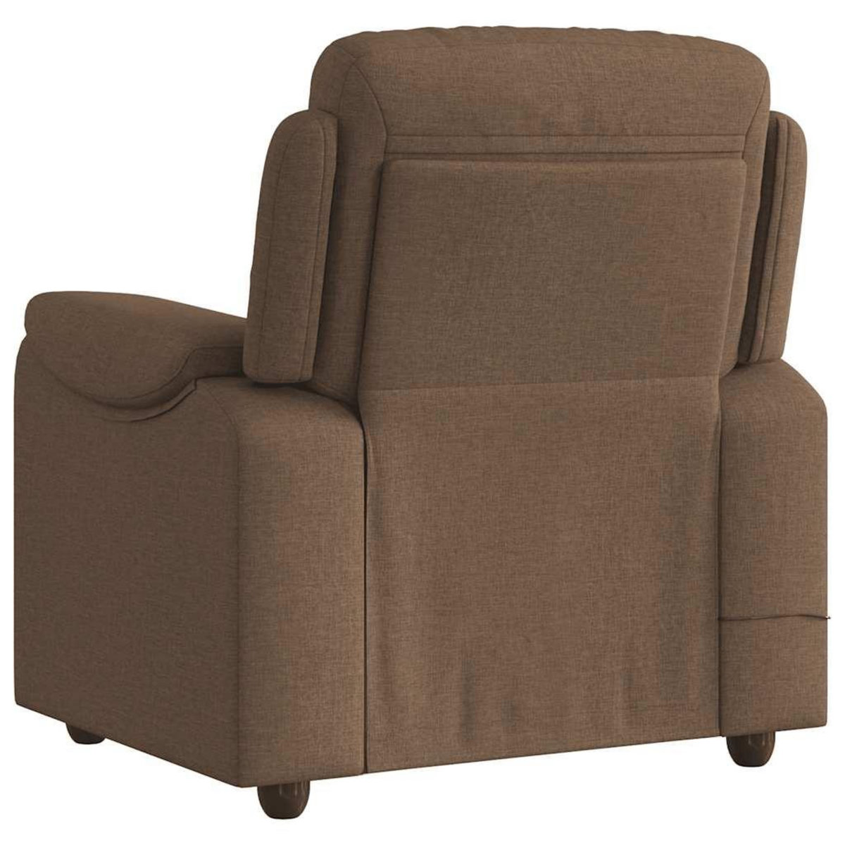 VIDAXL Fauteuil de massage inclinable Marron Tissu