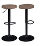 Voir la diapositive 1 : Lot de 2 tabourets de bar style industriel vintage pieds métal MINNESOTA
