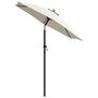 Voir la diapositive 3 : VIDAXL Parasol Blanc sable 200x224 cm Aluminium