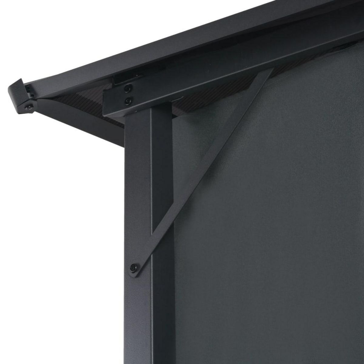 VIDAXL Tonnelle avec rideau Aluminium 3x3 m Noir