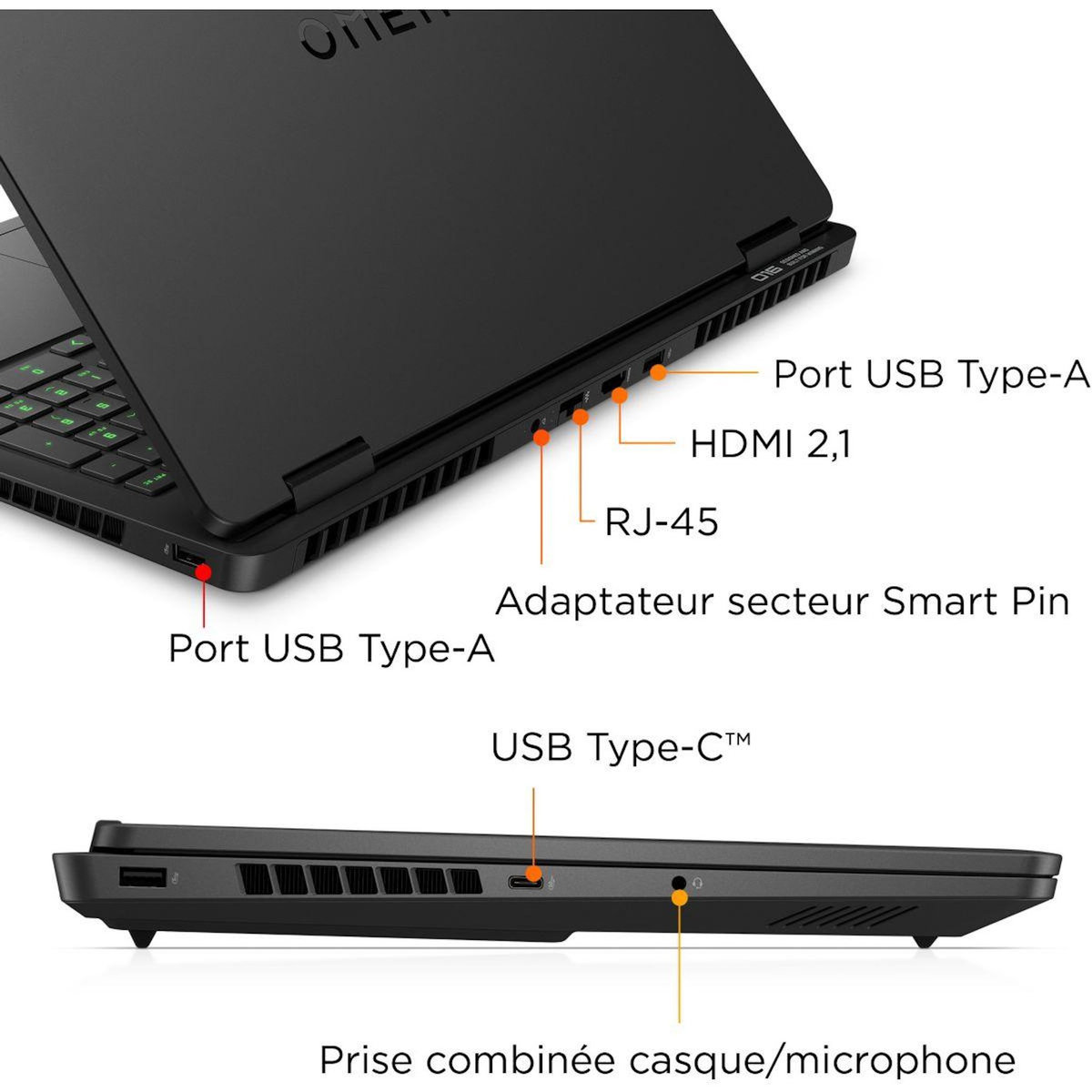 HP PC Gamer Omen 16  WQXGA 240Hz AMD Ryzen 9 8940HX Nvidia GeForce RTX 5070 32 Go RAM DDR5 SSD 1 To