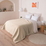 DODO Couverture Chamonix Naturel. Coloris disponibles : Blanc