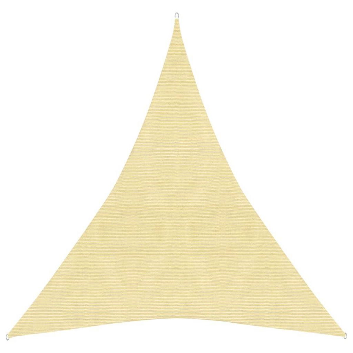VIDAXL Voile d'ombrage 160 g/m^2 Beige 5x6x6 m PEHD