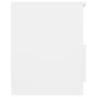 Voir la diapositive 4 : VIDAXL Table de chevet Blanc 40x40x50 cm Agglomere