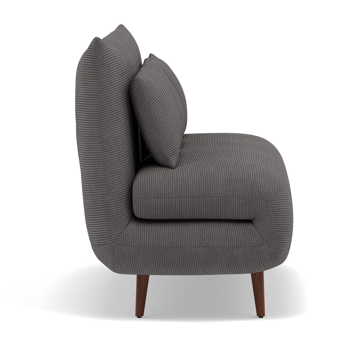 BEST MOBILIER Lumi - banquette convertible clic-clac 2 places en velours côtelé