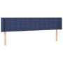 Voir la diapositive 2 : VIDAXL Tete de lit avec oreilles Bleu 163x16x78/88 cm Tissu