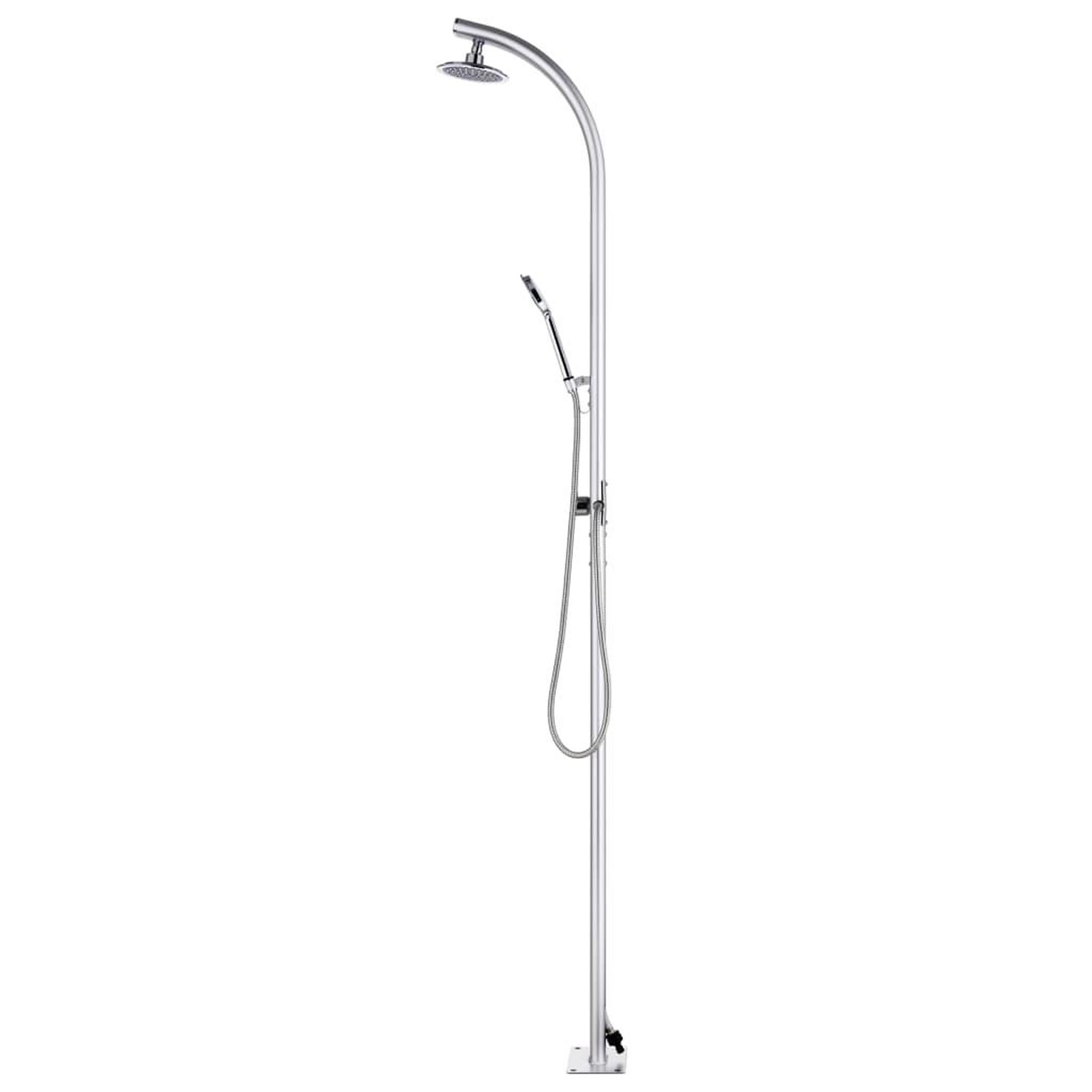 Voir la diapositive 4 : VIDAXL Douche de jardin avec base marron 220 cm Aluminium