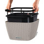 Voir la diapositive 4 : LECHUZA LECHUZA Jardiniere BACINO Cottage ALL-IN-ONE 30x30 cm marron sable