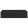 Voir la diapositive 5 : VIDAXL Etageres a tiroirs murales 2 pcs noir 40x23,5x10 cm MDF