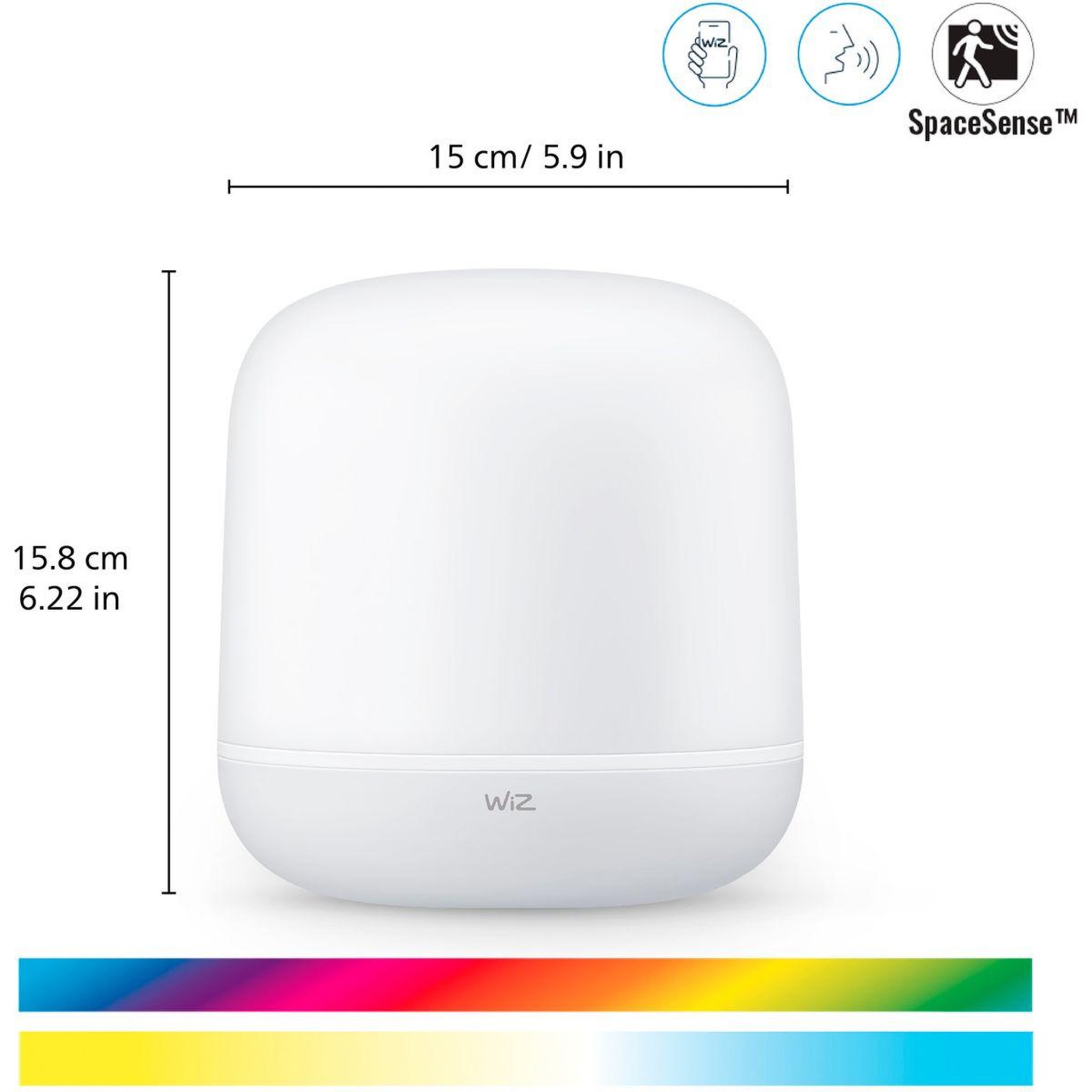 Voir la diapositive 2 : WIZ Lampe connectée Hero