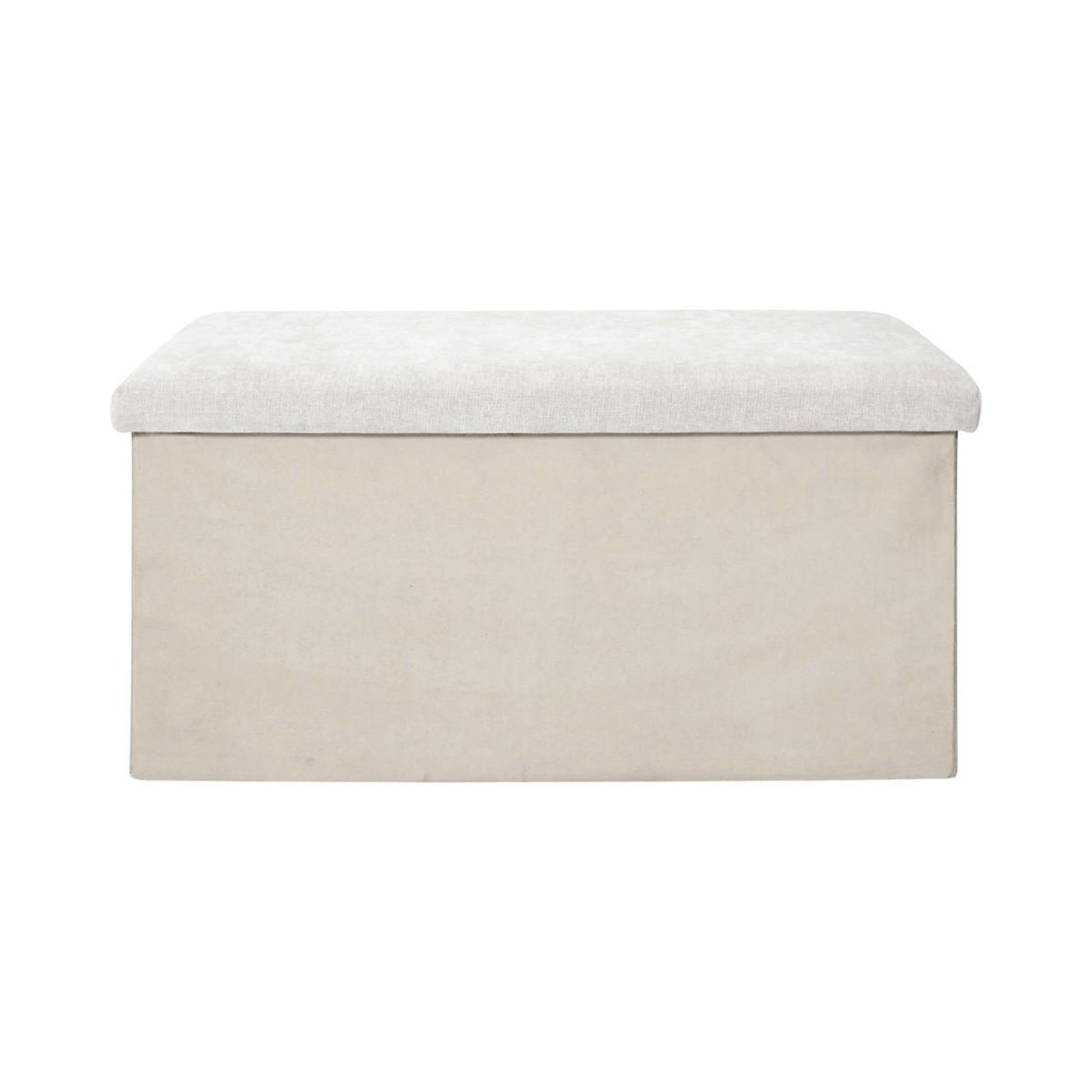 Voir la diapositive 2 : The Home Deco Factory Banc coffre de rangement  emilia  76cm beige