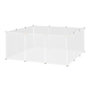Voir la diapositive 1 : PAWHUT Cage parc enclos modulable petits animaux - dim. 105L x 105l x 45H cm - 12 panneaux résine PP opaque