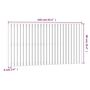Voir la diapositive 6 : VIDAXL Tete de lit murale 166x3x90 cm Bois massif de pin