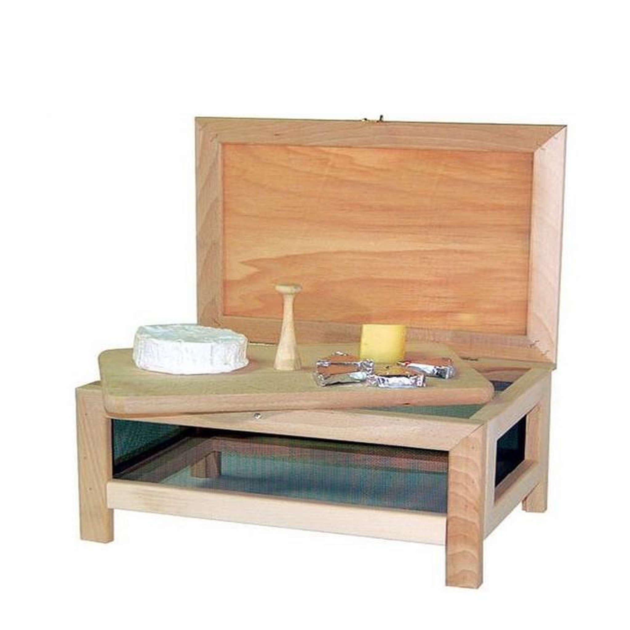 Voir la diapositive 3 : Masy Fromager bois 17x39cm + plateau - 20669