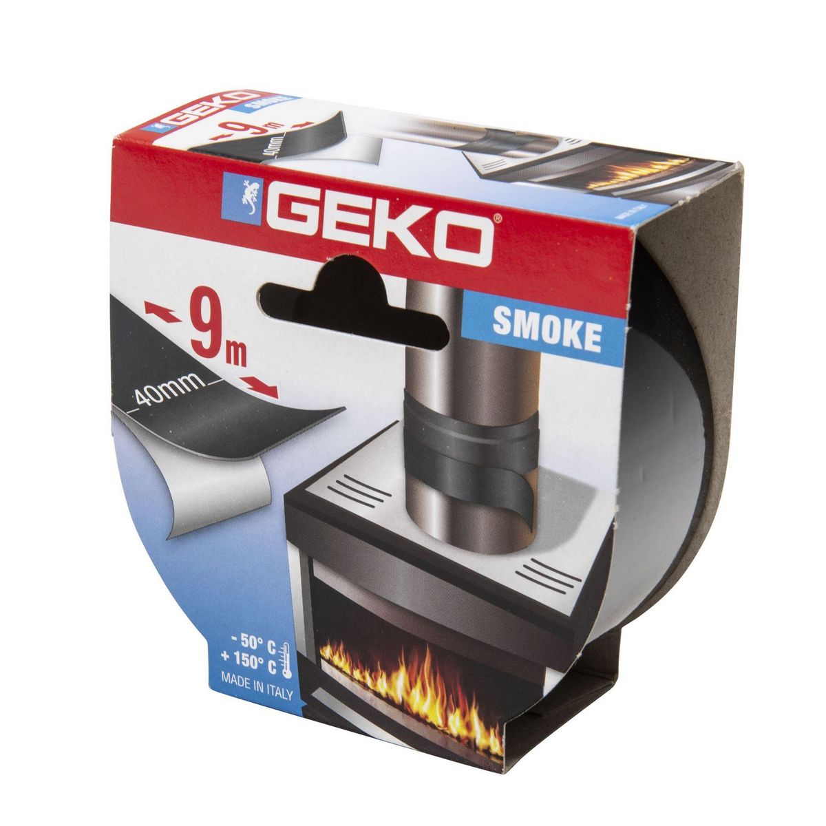 Geko Ruban adhésif alu noir haute température