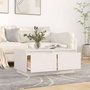 Voir la diapositive 3 : VIDAXL Table basse Blanc 80x50x35 cm Bois massif de pin