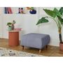 Voir la diapositive 5 : BEST MOBILIER Cristal - pouf modulable - 65 cm - en velours texturé