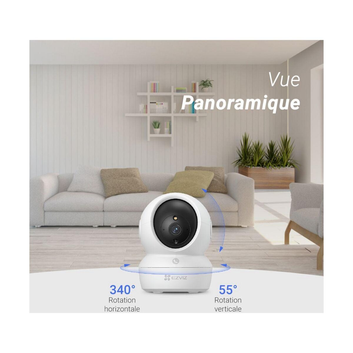 EZVIZ Caméra de surveillance Wifi H6C PRO 3K