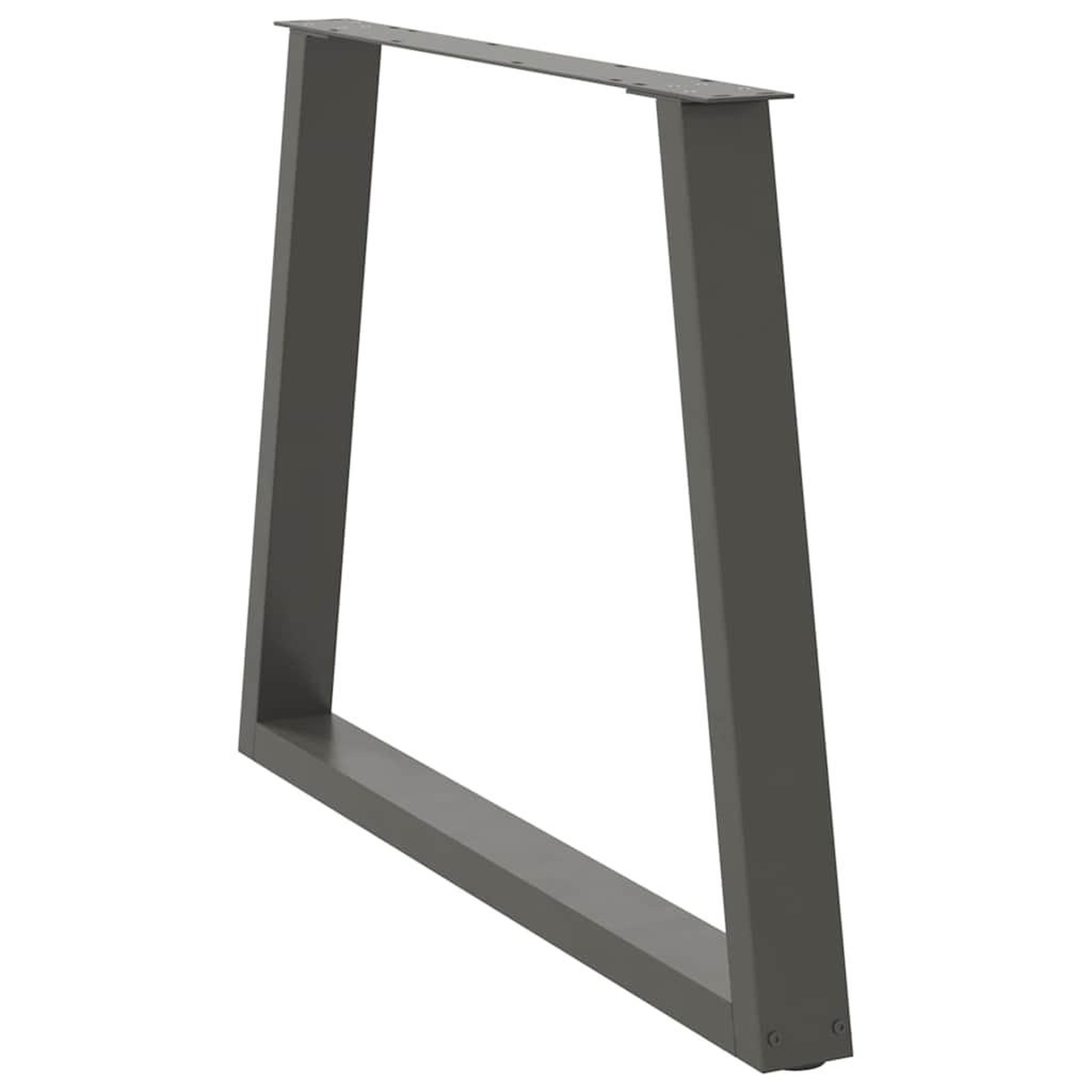 Voir la diapositive 4 : VIDAXL Pieds de table a manger forme de V 2 pcs 100x(72-73,3) cm acier
