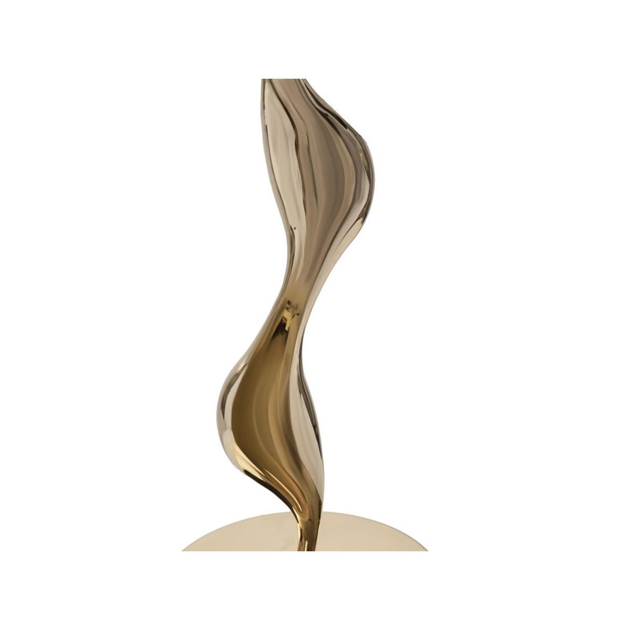 Voir la diapositive 4 : Paris Prix Lampe à poser imitation plume  slim  63cm or & rose