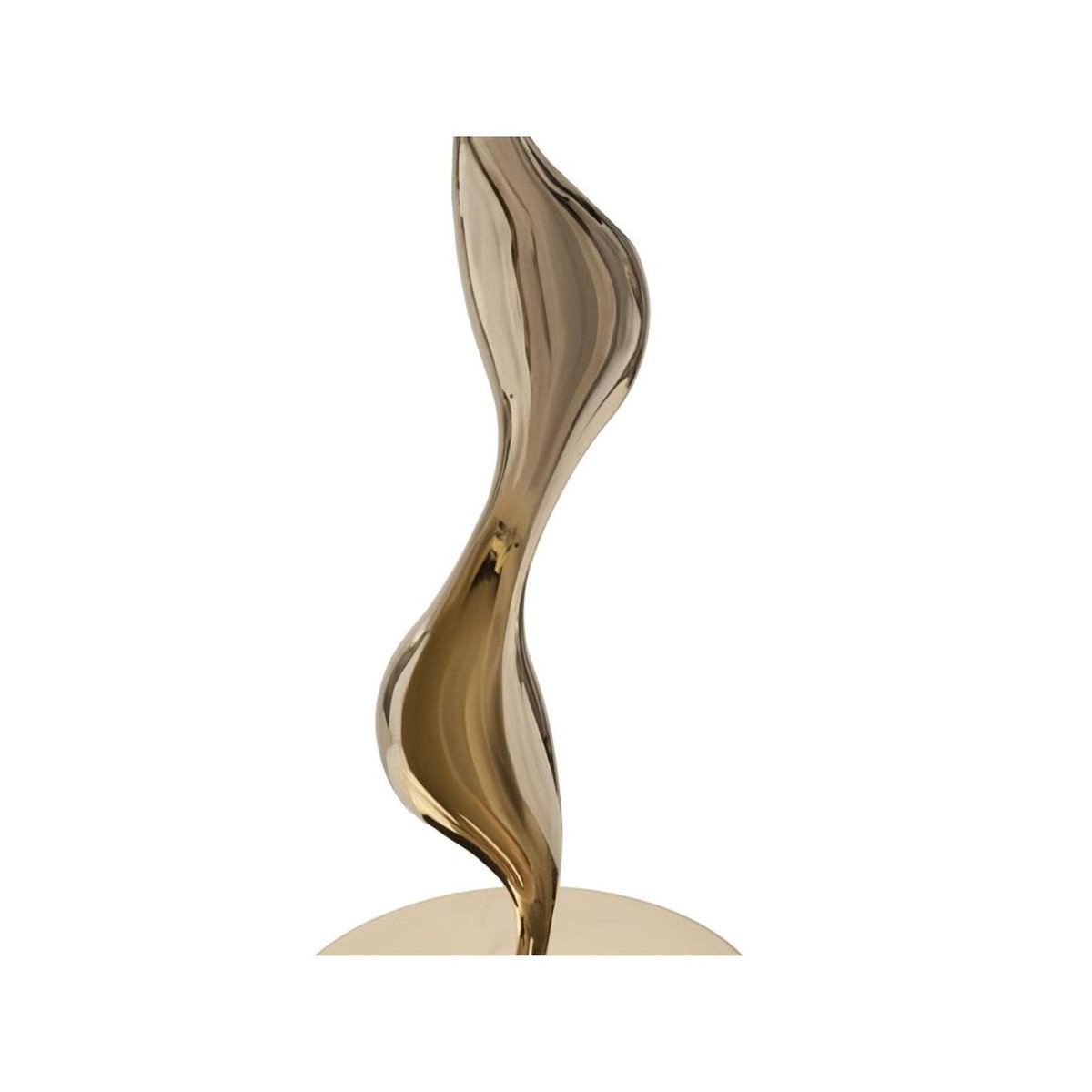 Paris Prix Lampe à Poser Imitation Plume  Slim  63cm Or & Rose