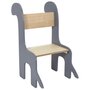 Voir la diapositive 1 : Paris Prix Chaise Enfant Design  Dino  60cm Gris & Naturel