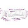 Voir la diapositive 6 : VIDAXL Lit pour chien blanc 95,5x65,5x28 cm bois de pin solide