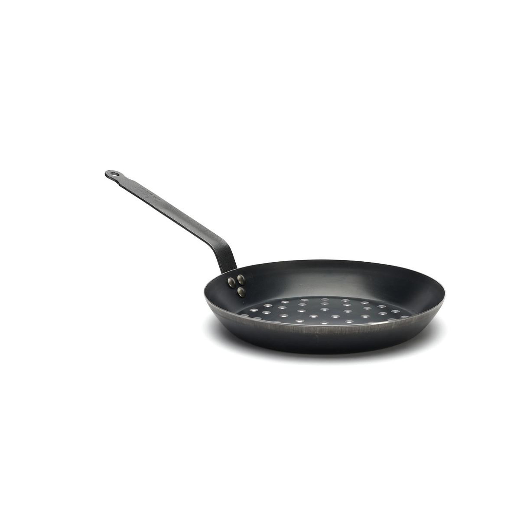Voir la diapositive 4 : De buyer Poêle à marrons 28 cm queue courte - 5490.28