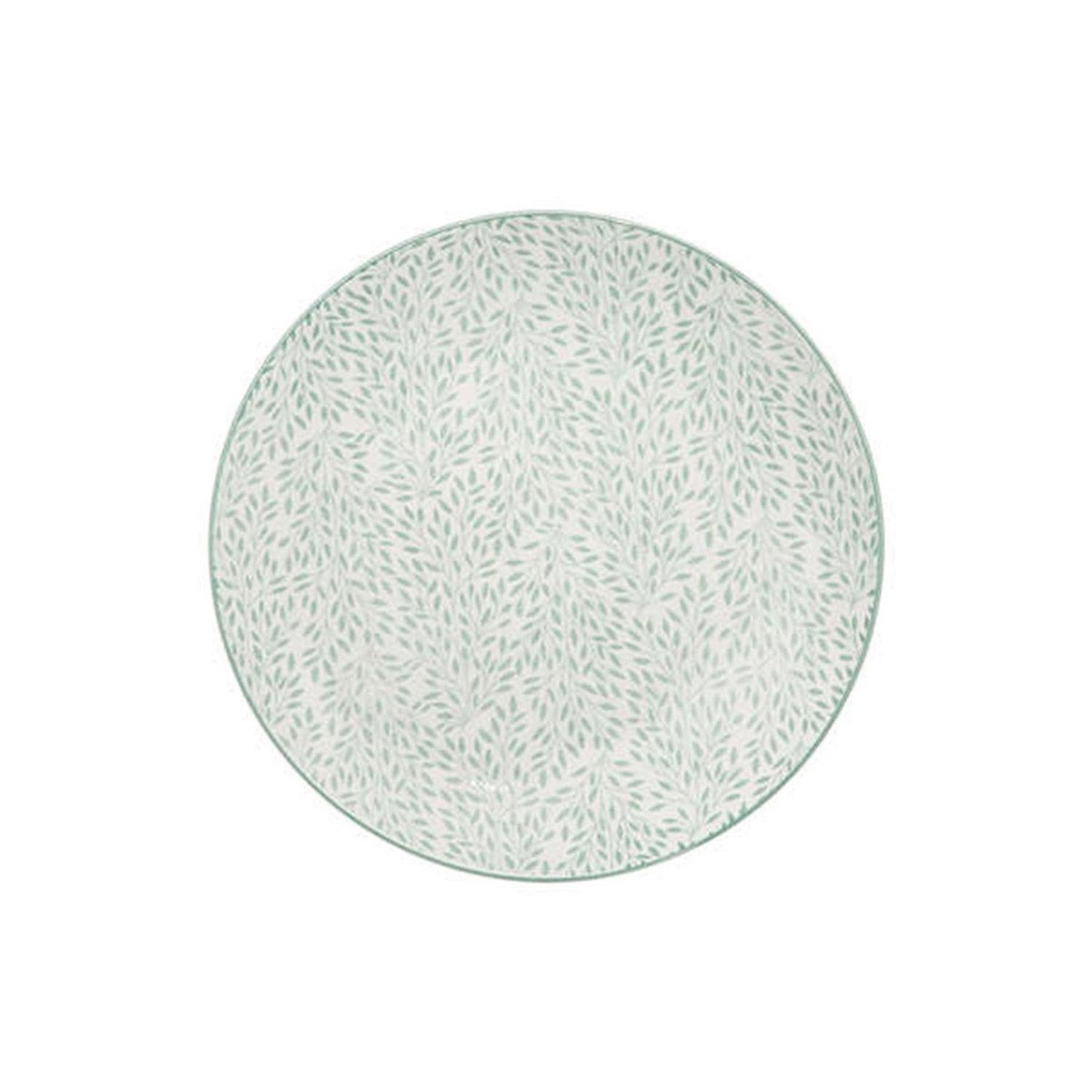 Voir la diapositive 1 : SECRET DE GOURMET Lot de 6 Assiettes Plates  Jasmin  26cm Bleu