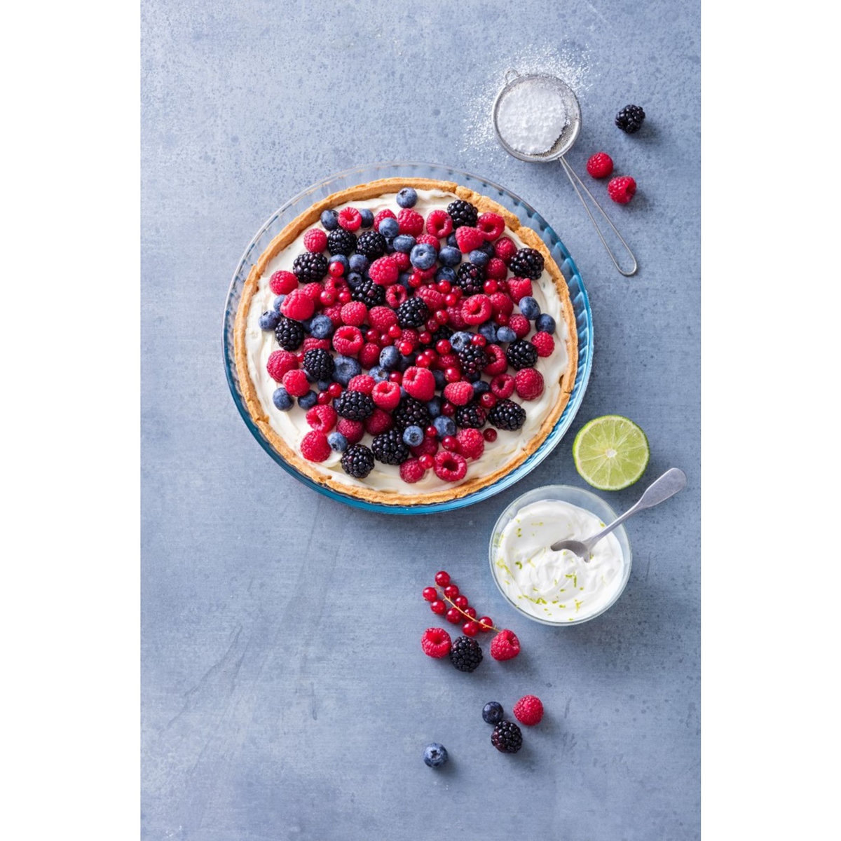 PYREX Moule à tarte en verre rond 24 cm BAKE & ENJOY