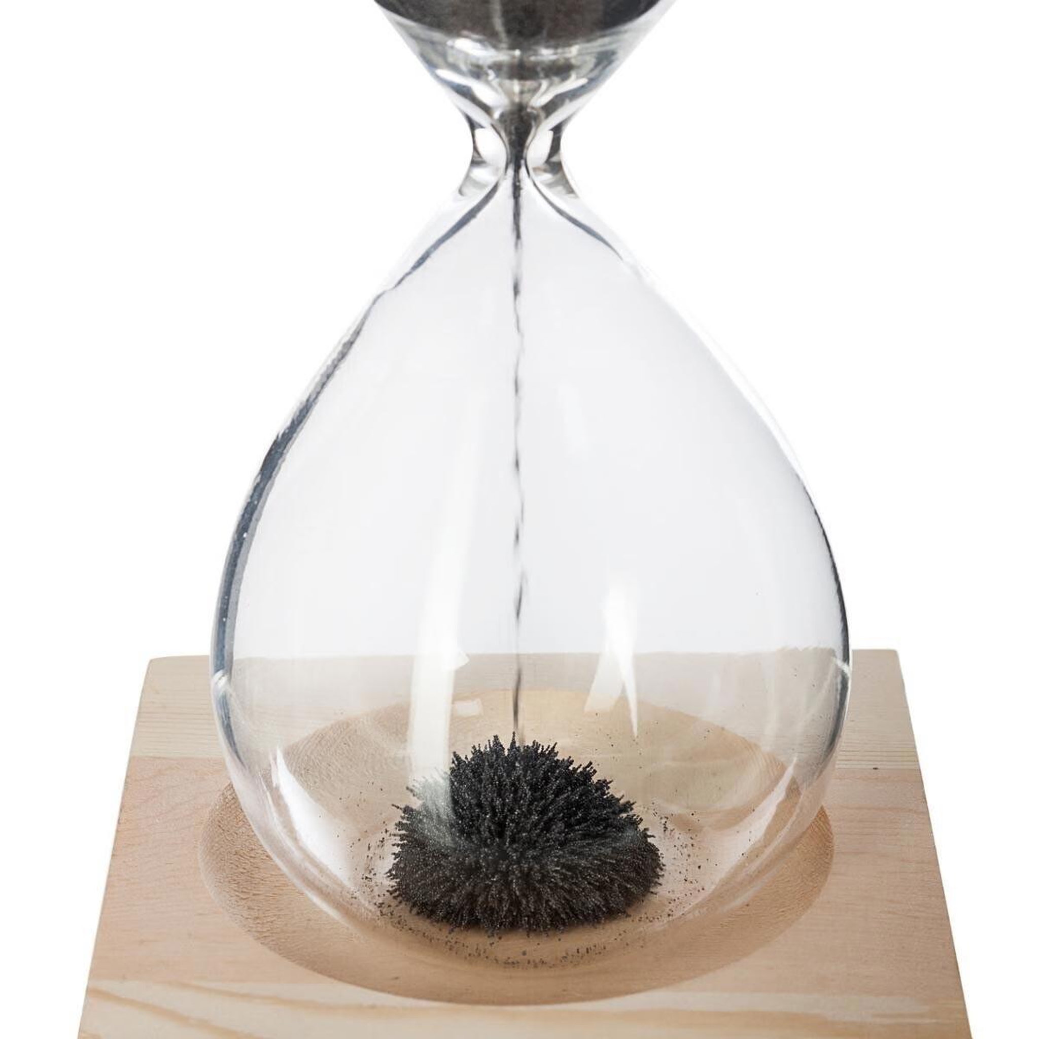 Voir la diapositive 3 : ATMOSPHERA Sablier déco  magnétique  15cm noir