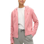 SUPERDRY Sweat Rose Femme Superdry Plain Zip Hood. Coloris disponibles : Rose