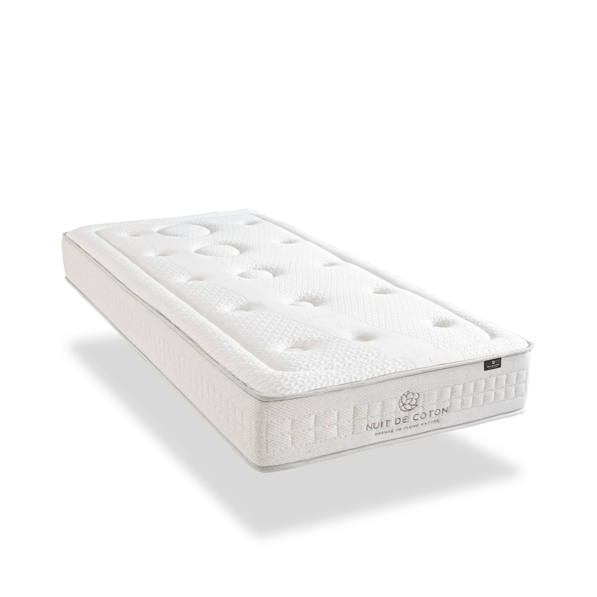 Voir la diapositive 5 : NUIT DE COTON Nuit de coton | ensemble prelude 2.0 | matelas latex 100% naturel + sommier bois