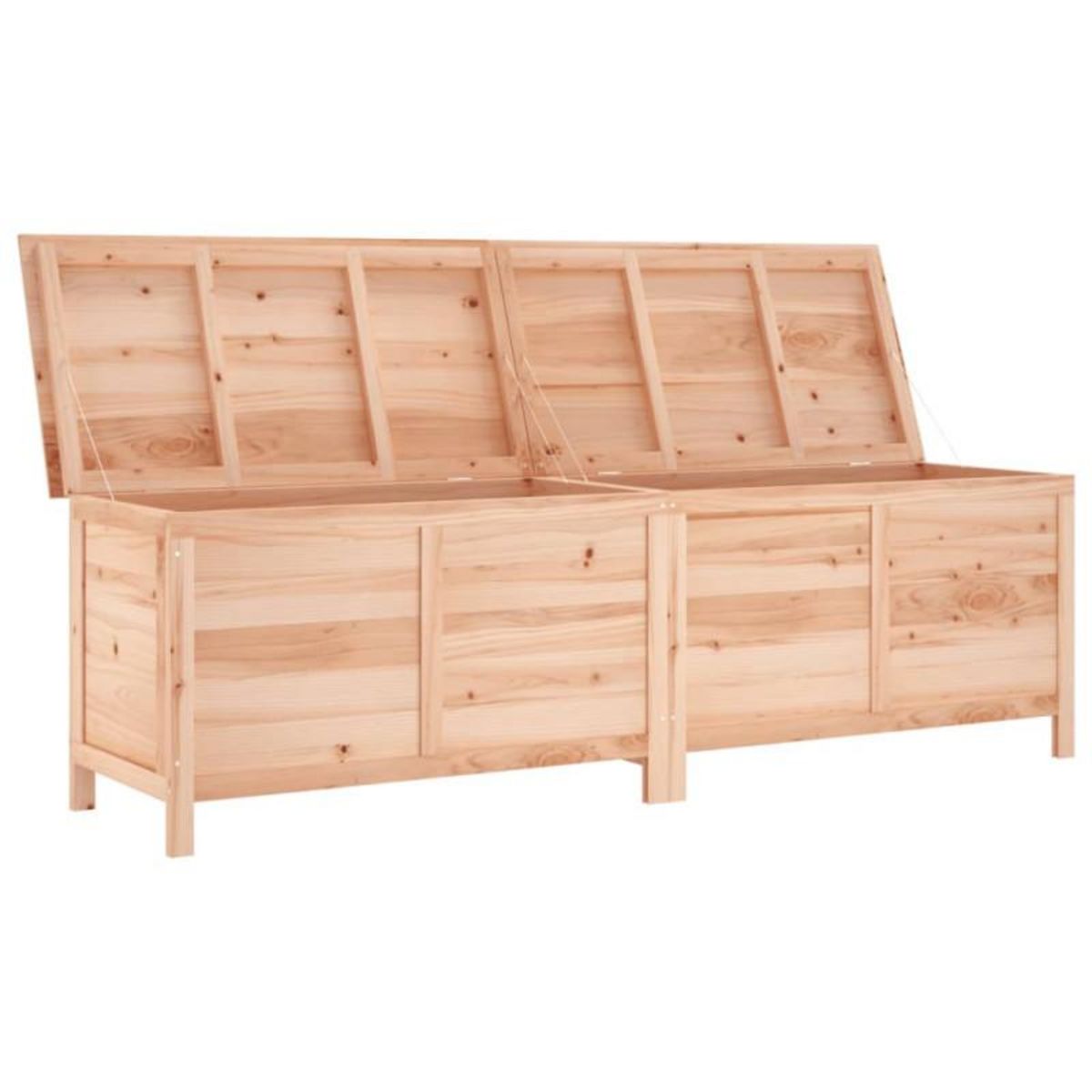VIDAXL Boîte de rangement de jardin 198,5x50x56,5 cm bois massif sapin