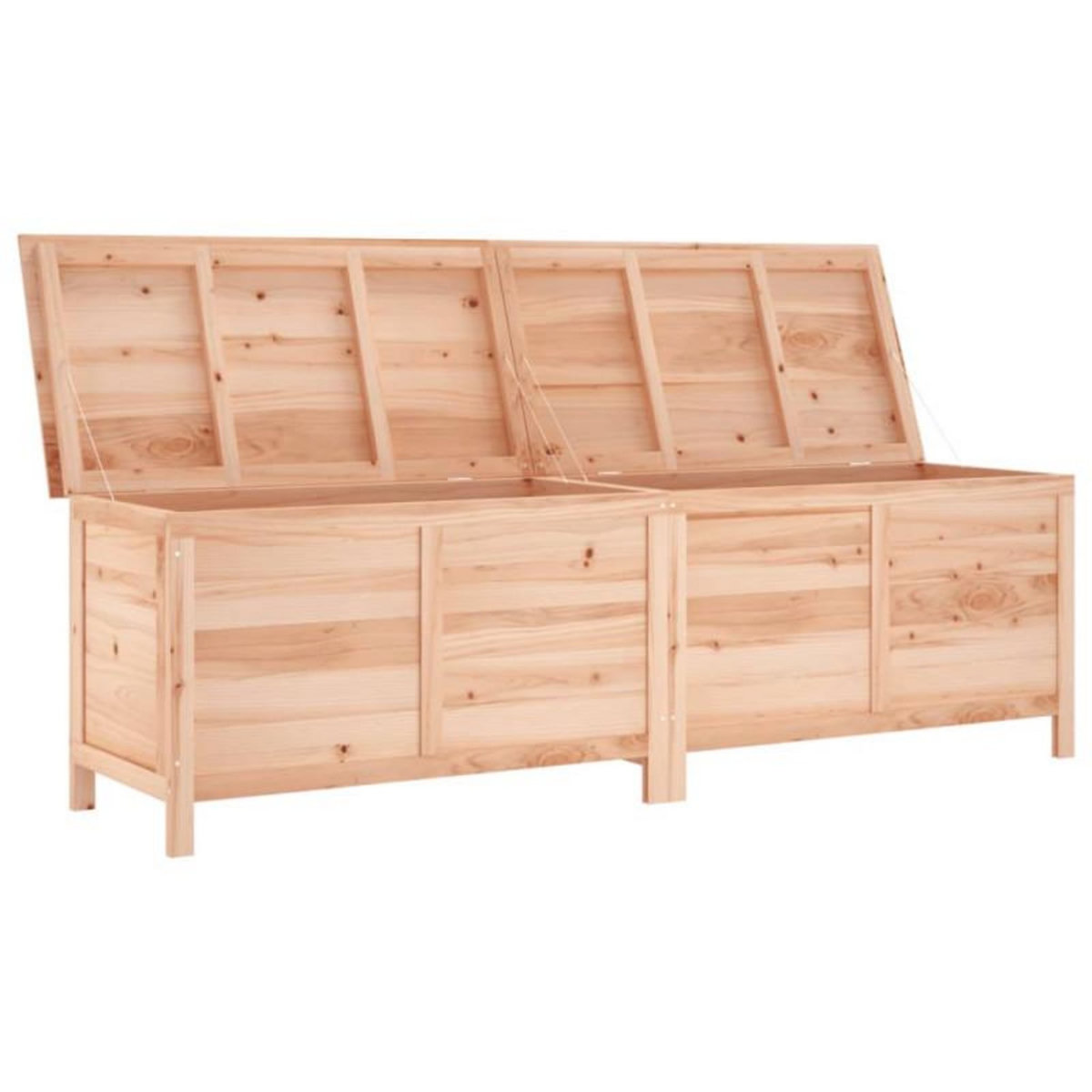 VIDAXL Boîte de rangement de jardin 198,5x50x56,5 cm bois massif sapin