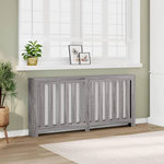 VIDAXL Cache-radiateur sonoma gris 175x20x82 cm bois d'ingenierie