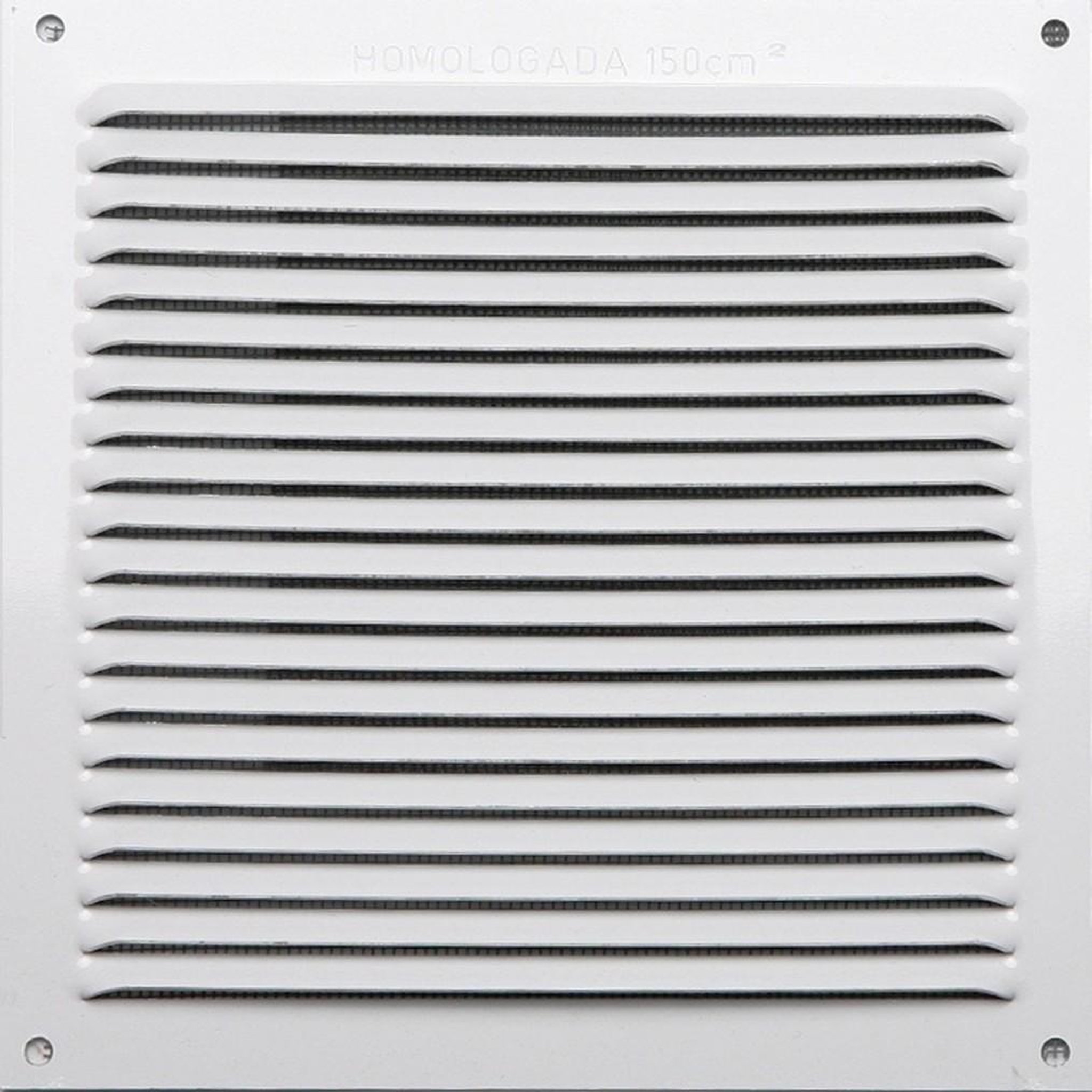 CENTRALE BRICO Grille d'aération aluminium laqué, L.17 x l.17 cm