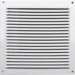 CENTRALE BRICO Grille d'aération aluminium laqué, L.17 x l.17 cm