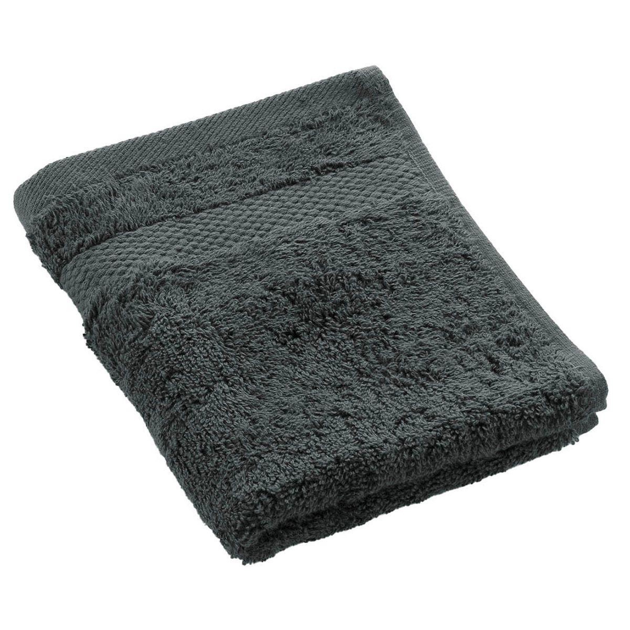 Douceur d'Intérieur Serviette Invité  Elegance  30x50cm Anthracite