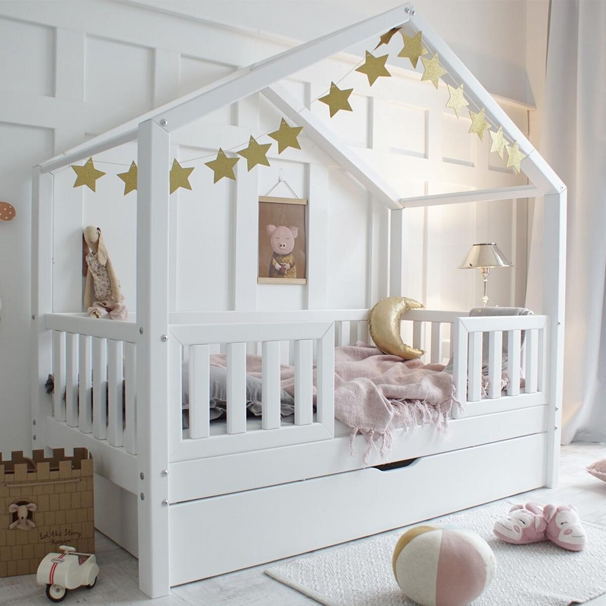 Maisons du Monde Lit Cabane Enfant 90X190 Blanc