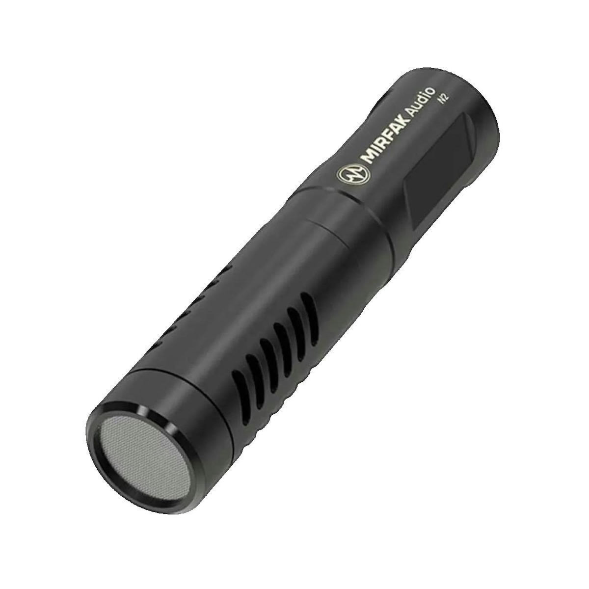 Miro Microphone Mirfak Modèle doré short shotgun cardioïde
