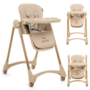 Voir la diapositive 1 : BEBELISSIMO Bebelissimo - Chaise haute évolutive bébé - Pliable - Compacte - Réglable hauteur - De 6 mois à 3 ans (15kg) - beige - Bon Appetit