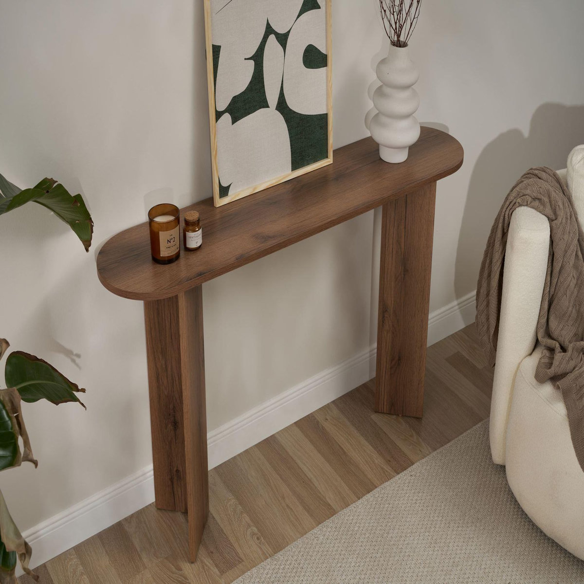 Habitat et Jardin Buffet en bois  Sira  - 35 x 150 x 75 cm - Noyer