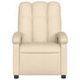 Voir la diapositive 5 : VIDAXL Fauteuil de massage inclinable Creme Tissu