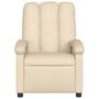 Voir la diapositive 5 : VIDAXL Fauteuil de massage inclinable Creme Tissu