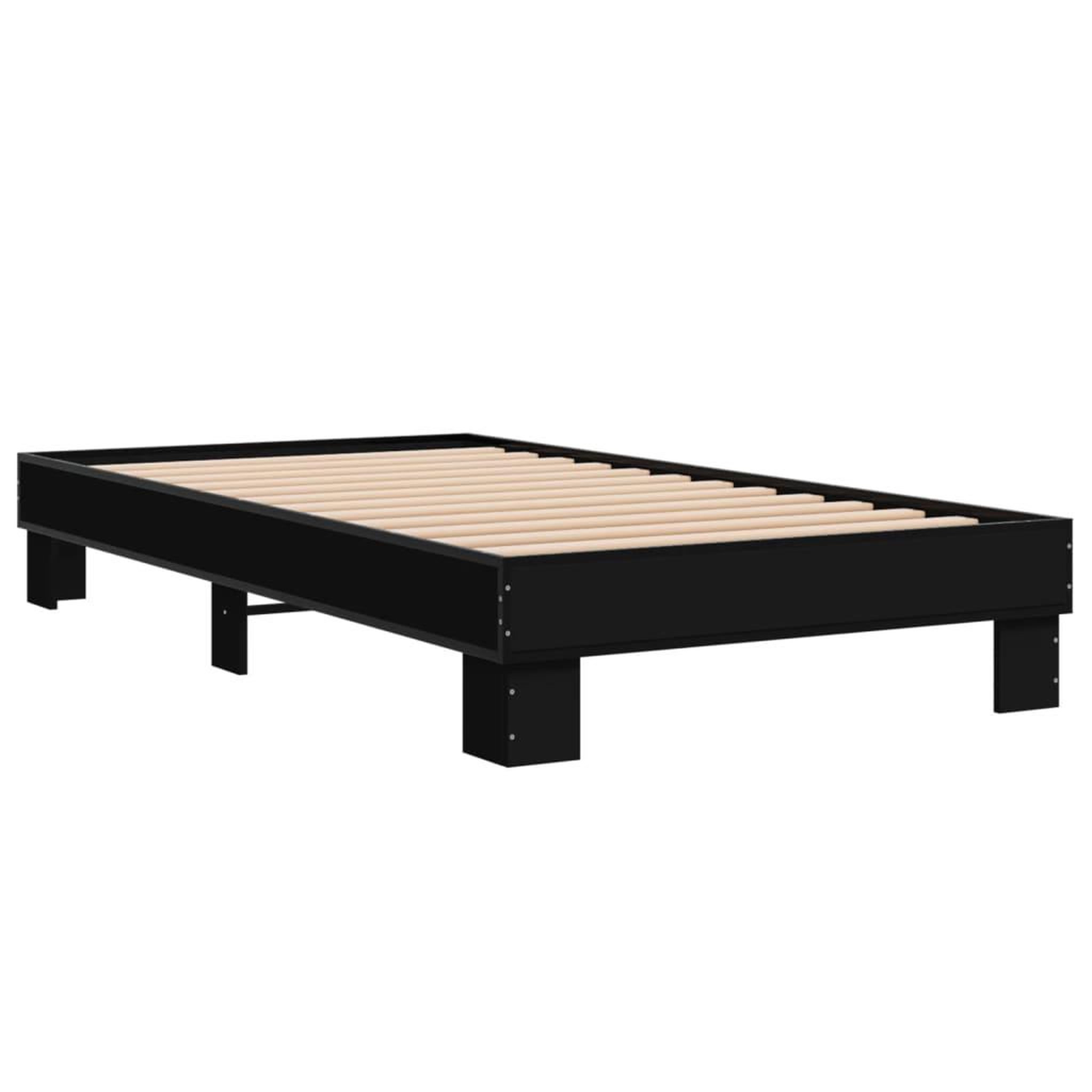 Voir la diapositive 3 : VIDAXL Cadre de lit sans matelas noir 90x190 cm