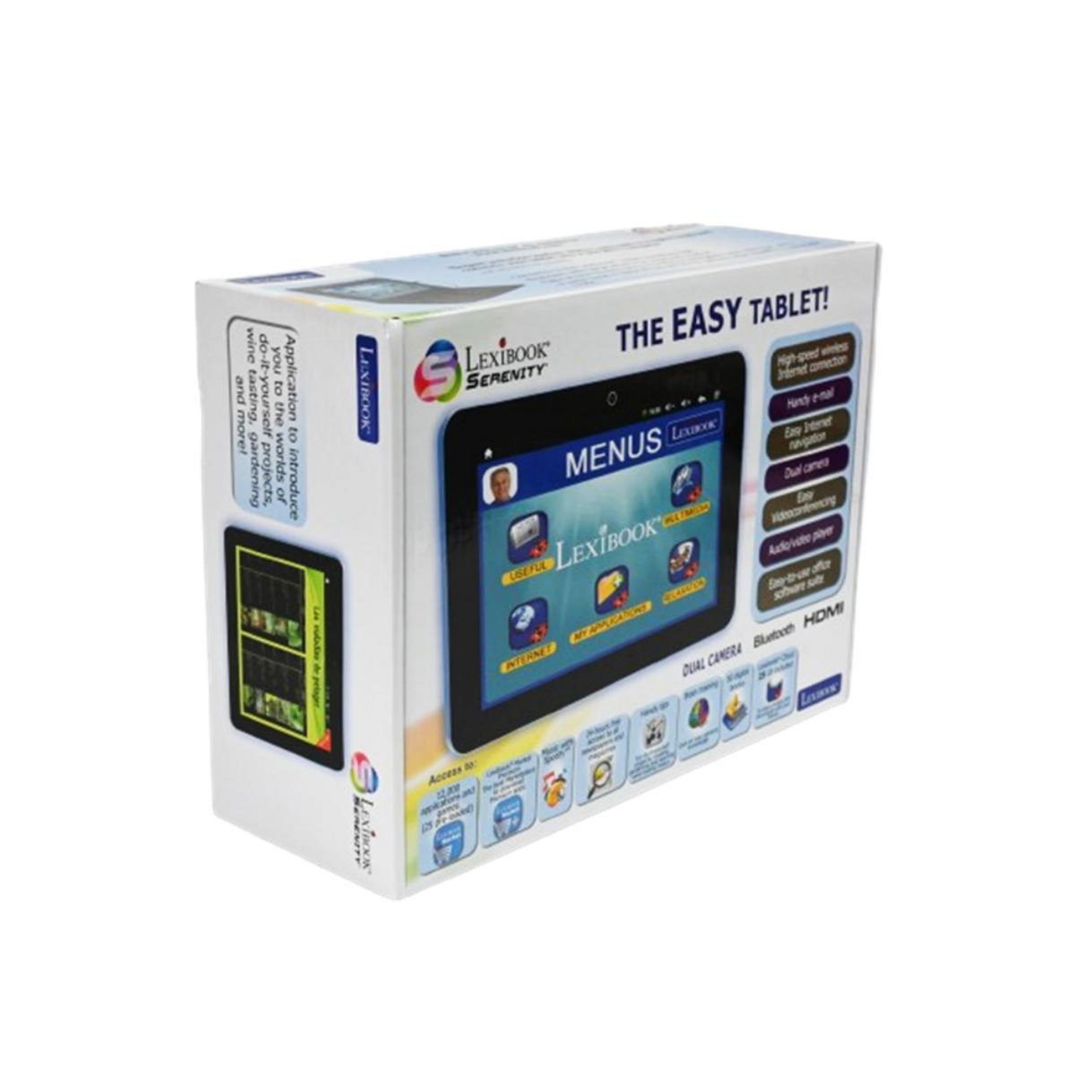 Lexibook Tablette SERENITY - 8  avec interface personnalisée (Version Française)