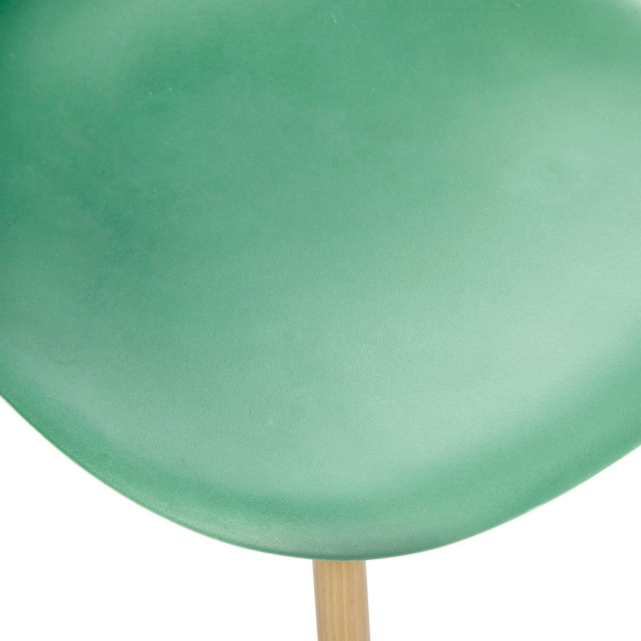 Voir la diapositive 4 : TOILINUX Lot de 6 chaises scandinave et pieds métal effet bois taho